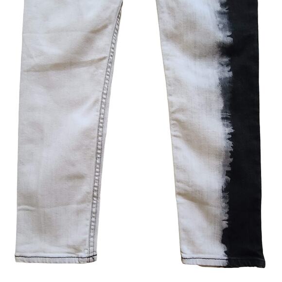 HUDSON x BAJA EAST Holly High-Rise Jeans Black to White BEW4151DBQ Women's 28 - Picture 8 of 15